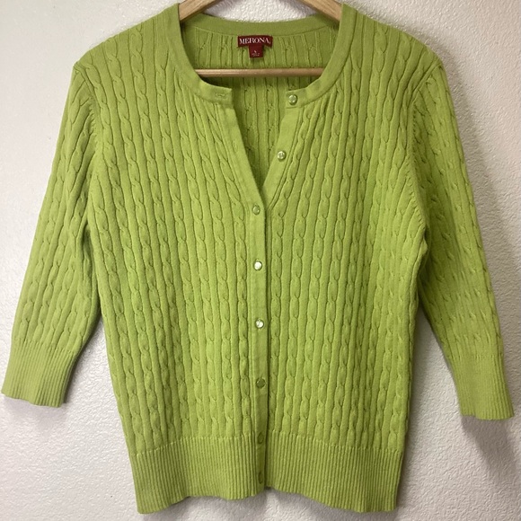 Merona Sweaters - 🛑  4/$20 Merona Cable-knit sweater green